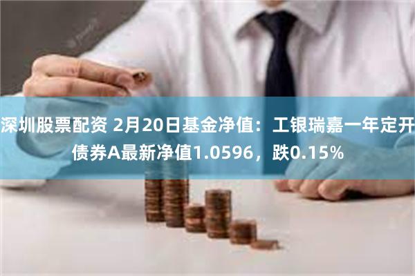 深圳股票配资 2月20日基金净值：工银瑞嘉一年定开债券A最新净值1.0596，跌0.15%