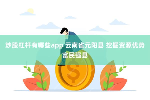 炒股杠杆有哪些app 云南省元阳县 挖掘资源优势富民强县